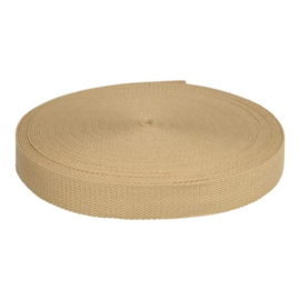 Keperband -Tassenband extra stevig 32mm - beige