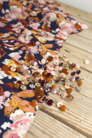 Eglantine &Zoe Bella blue indigo -poplin