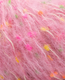 Phil Mohair Dots Rose Bonbon