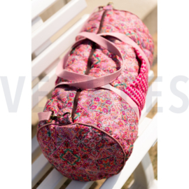 Poppy fabric  - Cotton Voille stepped patchwork