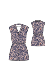 Eglantine & Zoe - Crepe de viscose - zebra rose-perle