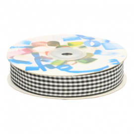 lint ruit pepita 20mm, zwart