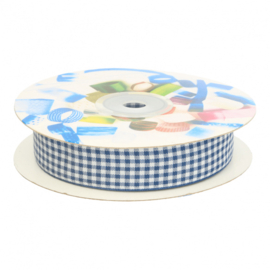 lint ruit pepita 20mm, donkerblauw