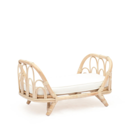 Poppenbedje rotan met hoesje - Julie