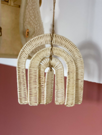 Rotan regenboog hanger