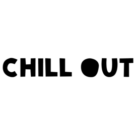 Strijkapplicate CHILL OUT Type 2