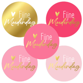 Stickers Fijne moederdag (10 stuks)
