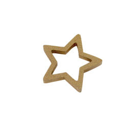 Ster | Hout Goud (5 stuks)
