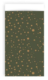 Cadeauzakjes Green Gold foil | S (5 stuks)