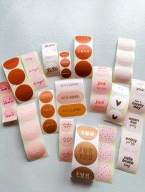 STICKER MIX | ROSE & ROEST (50 stuks)