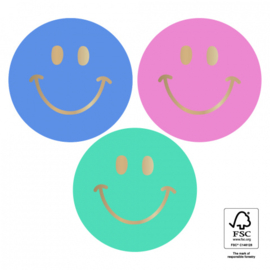 Stickers Smiley Gold | Intense (10 stuks)