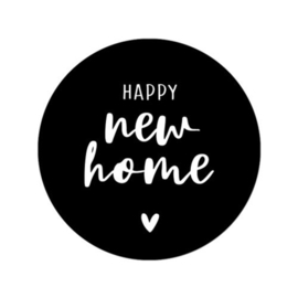 Sticker Happy new home (10 stuks)