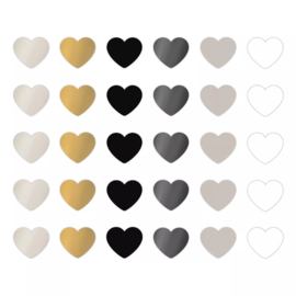 Mini hearts | Multi color (10 stuks)