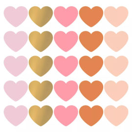 Sticker Big heart | Multi (10 stuks)
