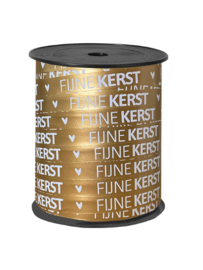 Lint Paperlook | Fijne kerst Goud | 5m