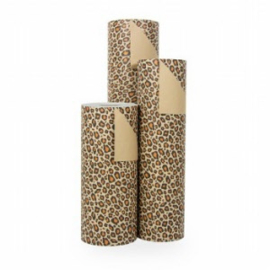 Cadeaupapier Leopard Bruin Kraft