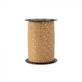 Lint Paperlook | Stars Gold Warm Pink | 5M