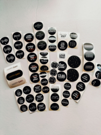 STICKER MIX | BLACK (60 stuks)