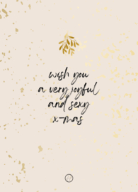 Postcard | joyful and sexy x-mas