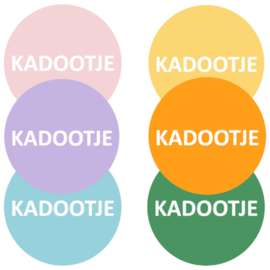 Sticker Kadootje | Multi (10 stuks)
