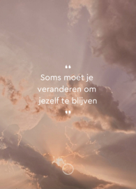 Mini kaart a7 | Soms moet je veranderen om jezelf te blijven