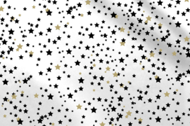 Vloeipapier | Stars Black & Gold (2 stuks)