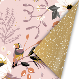 Cadeaupapier Vintage Christmas | Rose