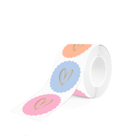 Stickers hearts | Multi sweet (10 stuks)