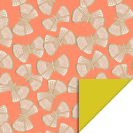 70cm cadeaupapier Butterfly Nude Salmon