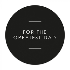 Sticker Greatest Dad (10 stuks)