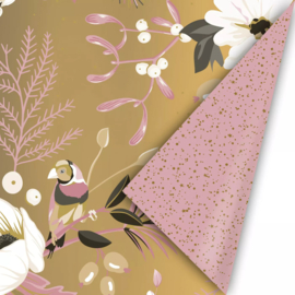 Cadeaupapier Vintage christmas | Gold