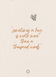 Postcard | sometimes a hug