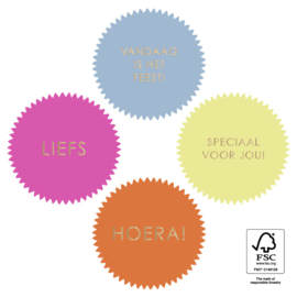 Stickers Tekst modern Bright (10 stuks)