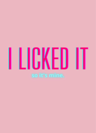 Postcard | I licked it so it's mine