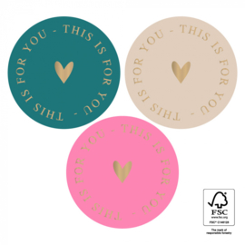 Stickers this is for you | happy 3 (10 stuks)