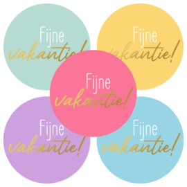 Stickers Fijne vakantie (10 stuks)