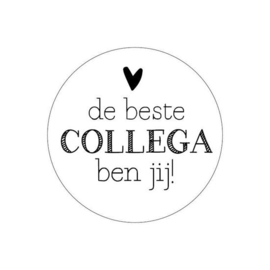 Sticker de beste collega ben jij! (10 stuks)