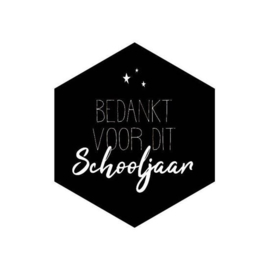 Sticker Bedankt voor dit schooljaar (5 stuks)