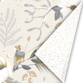 Cadeaupapier Vintage christmas | Natural