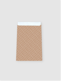 Cadeauzakjes Dashes brown | M (5 stuks)