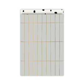 Cadeauzakjes Slim tiles Grey | L (5 stuks)