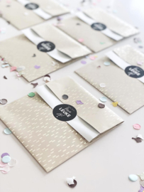 Cadeauzakjes Diamond Beige | S (5 stuks)