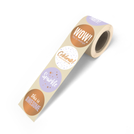 Stickers Let's party | Warm (10 stuks)