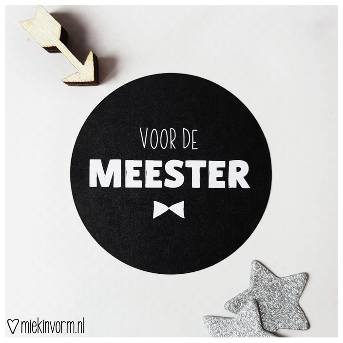 Sticker Meester (5 stuks)