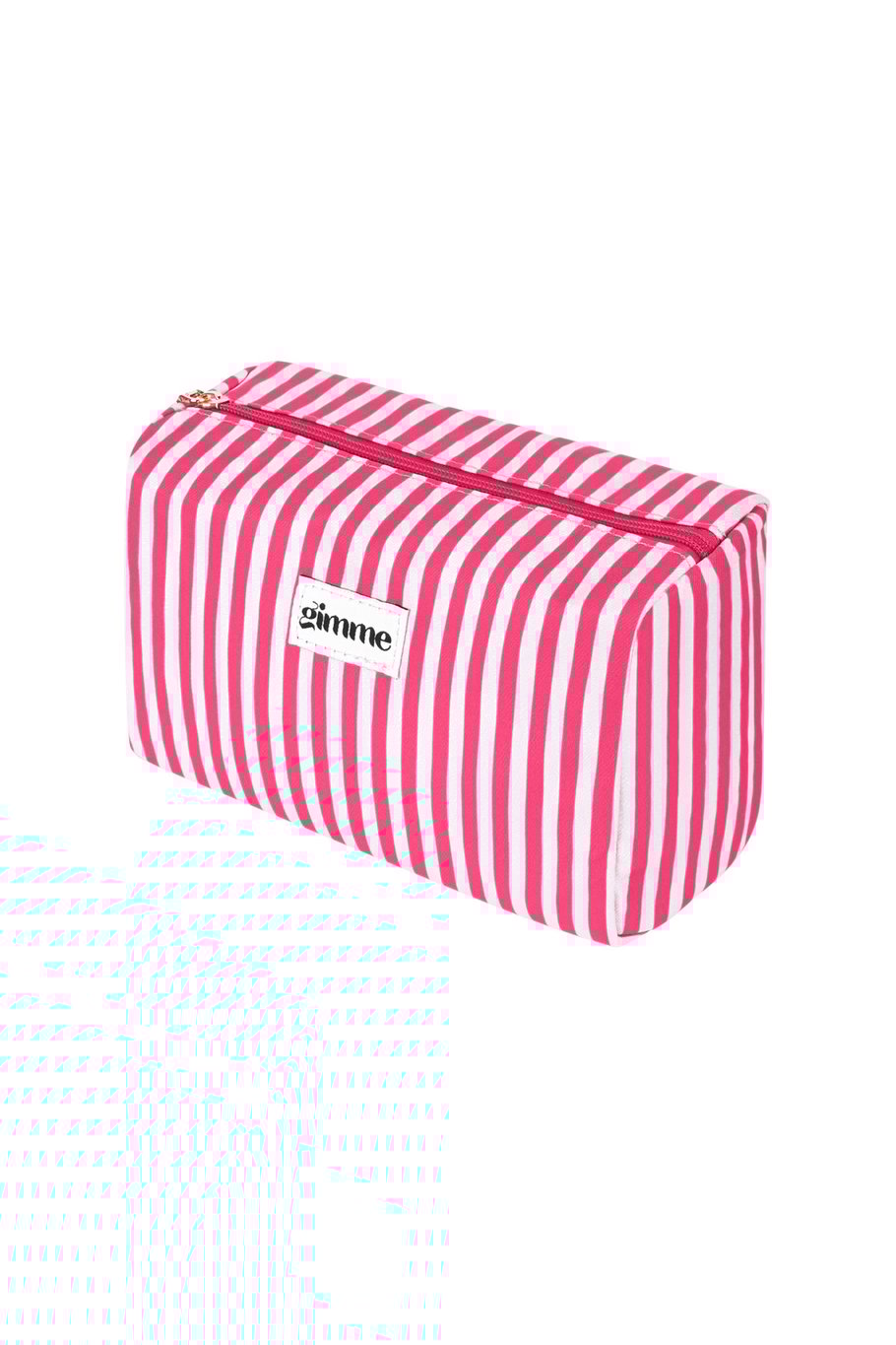 Make-up tas kleine strepen - Fuchsia fuchsia