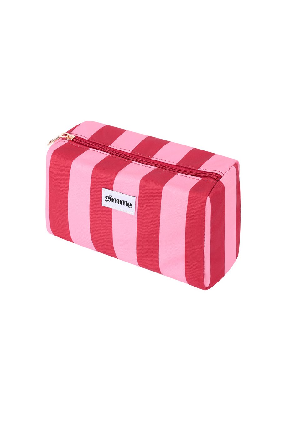 Make-up tas grote streep - Roze rood