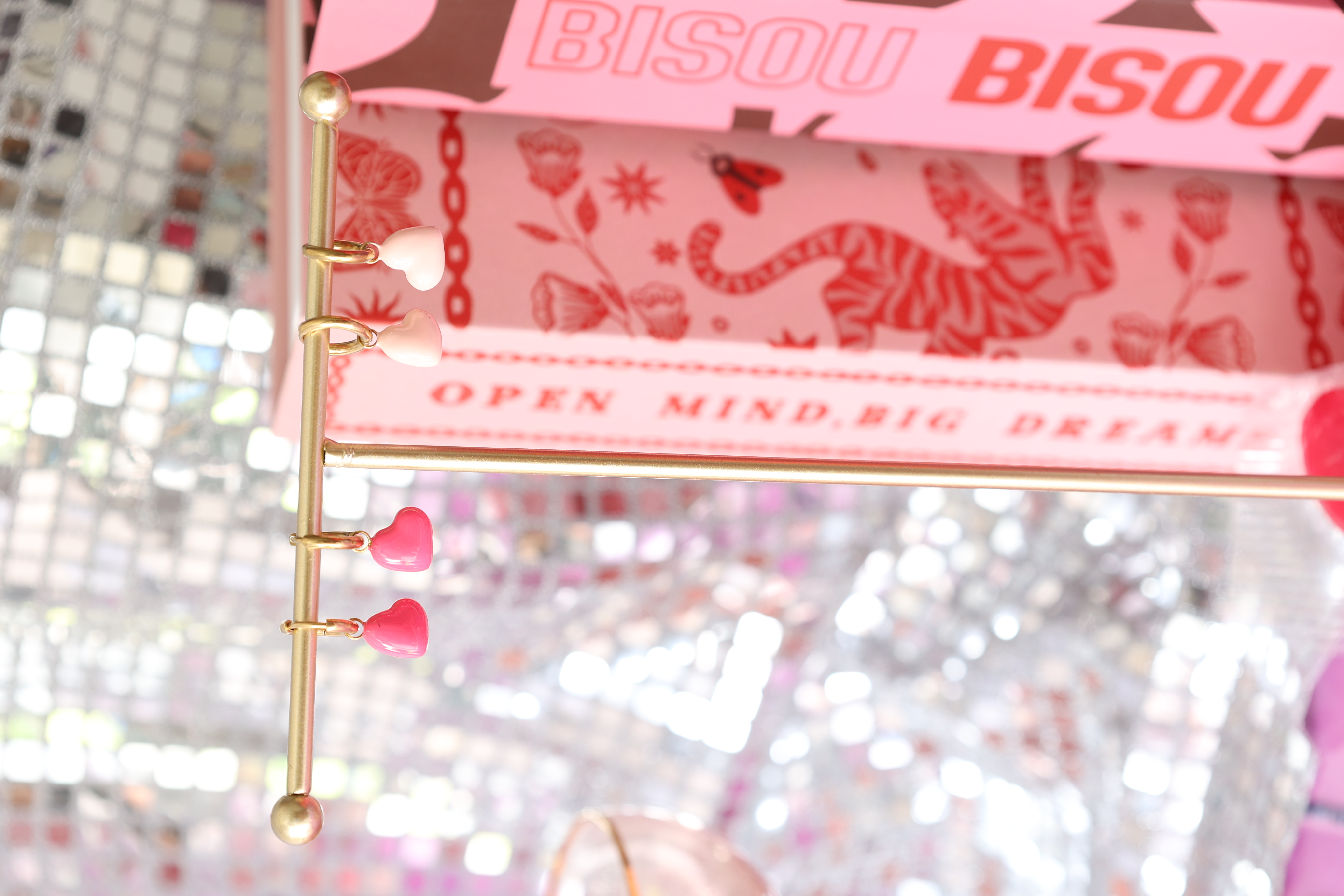Oorbellen Heart Fusia
