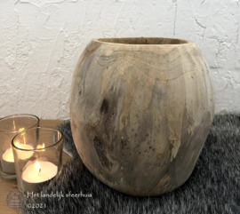 Houten pot/vaas