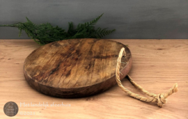Oud houten chapati bord