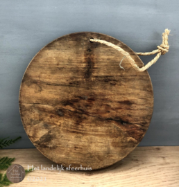 Oud houten chapati bord